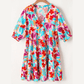 Willi Multicolour Floral Tiered V Neck PLUS SIZE Dress