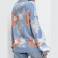 RTS Arlene Floral O Neck Drop Shoulder Knitted Sweater