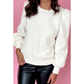 Mylie Puff Sleeve Round Neck Pullover Sweatshirt