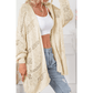 Elleigh Apricot Casual Hollowed Knit Dolman Sleeve Cardigan
