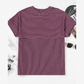 Nathalie Mauve Corded Knit Mock Neck T Shirt
