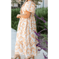 Dalia Floral Print Puff Short Sleeve Resort PLUS SIZE Maxi Dress