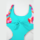 Ina Abstract Geometry Print Daring Cutout Reversible One Piece Swimsuit