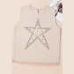 REDUCED!!!  Studded Star Lace Patchwork Hem PLUS SIZE Tank Top. REDUCED!!!