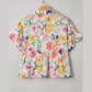 Camilla Yellow Floral Boxy Fit Ruffled Short Sleeve V Neck Blouse