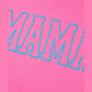 Bright Pink MAMA Letter Graphic Neon T Shirt