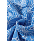 Justine Sky Blue Eyelet Flower Embroidery Frilled Short Puff Sleeve Blouse