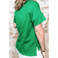 REDUCED!!!  Ash Bright Green Short Sleeve Turn-Down Collar PLUS SIZE Blouse  REDUCED!!!