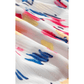 Courtnie White Abstract Print Short Puff Sleeve Tiered Maxi Dress