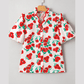 Beckah Red Floral Print Ruffled Puff Sleeve Elegant Summer Shirt