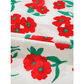 Beckah Red Floral Print Ruffled Puff Sleeve Elegant Summer Shirt