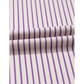Fynlee Purple Stripe Floral Color Block Raw Edge Patchwork Bracelet Sleeve Blouse