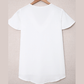 Chelina White V Neck Short Sleeve Tee
