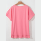 RTS Marlyn Pink Frilled Hem Loose T-Shirt