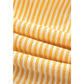 Jannae Yellow Stripe Shoulder Tie Smocked Back Wide Leg Casual Romper