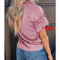Harmoni Satin Ruffle Sleeve Top