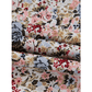 Adra Boho Floral Frilled Button Neck Ruffle Short Sleeve Blouse