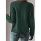Tyra Green Open Knit Drop Shoulder Sweater Cardigan