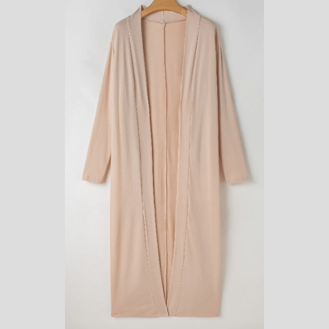 REDUCED!!!  Jacklyn Parchment Split Long Cardigan and Skinny Pants Lounge Set  REDUCED!!!