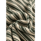 REDUCED!!!  Kassi Green Stripe Textured Side Slits Crew Neck T Shirt  REDUCED!!!