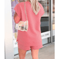 REDUCED!!!  Sommer Coral Checkered Textured Tee and Drawstring Shorts  REDUCED!!!