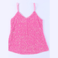 Elaine Hot Pink Sequin Adjustable Strap Tank Top