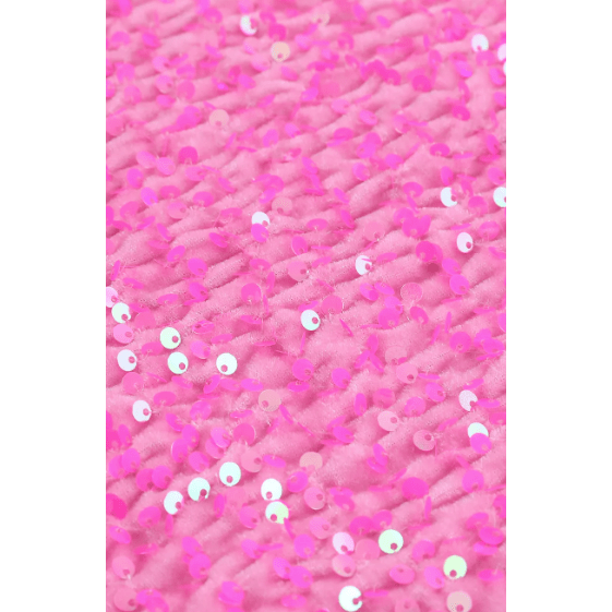Elaine Hot Pink Sequin Adjustable Strap Tank Top