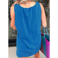 Blue Sun Graphic Casual Tank Top