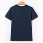 Maren Navy Toothpick Stripe Round Neck T Shirt