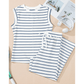 Nicole Sail Blue Casual Wide Leg 2pcs Pants Set