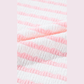 Kitzi Pink Stripe Knitted Short Sleeve Top and Drawstring Shorts Set