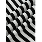 Jezzie Black Stripe U Neck Sleeveless Loose Fit Mini Dress
