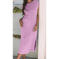 Alexa Wisteria Mineral Wash Pocketed T-shirt Long Dress