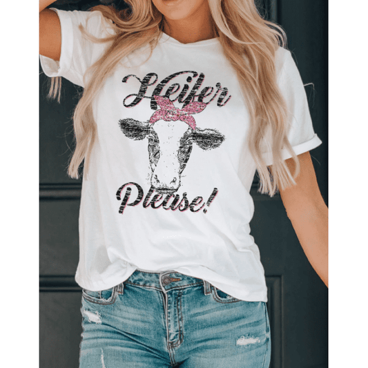 DESTASH Heifer Please Cute Graphic Print T Shirt