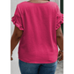 REDUCED!!!Shanae Bright Pink Ruffled Short Sleeve PLUS SIZE Top  REDUCED!!!