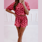 REDUCED!!! Leila Floral Print Crop Tee and Shorts Lounge Set  REDUCED!!!
