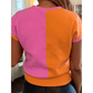 REDUCED!!!  Maisy Flamingo 2-Tone Color Block Knit Cap Sleeve Sweater. REDUCED!!!