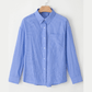 Taphy Blue Stripe Button Up Oversized Casual Shirt