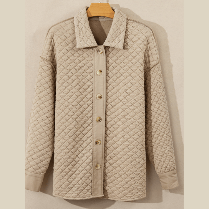 Genny Quilted Puffer Buttoned Shacket