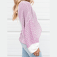 Allie Kate Colorblock Tie Back Sweater