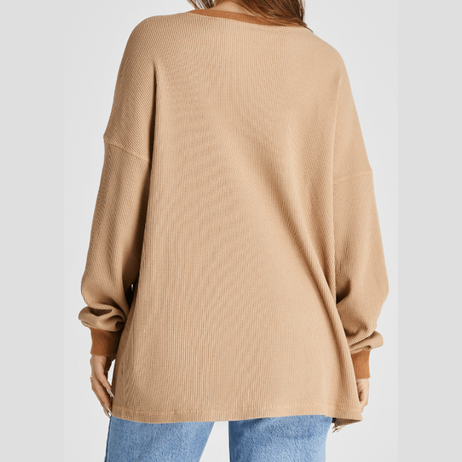 Demetra Thermal Pullover Loose Sweatshirt