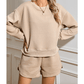 Audrey Quilted Long Sleeve Top and Shorts Set