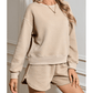 Audrey Quilted Long Sleeve Top and Shorts Set