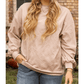 Keegan PLUS SIZE Textured Drop Shoulder Crew Neck Sweatshirt