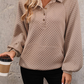 Corbin Collared Neck Buttoned Sweatshirt with Pocket