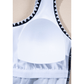 Naylah Black Color Block Ric Rac Trim U Neck One Piece Swimsuit