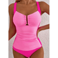 Melania Ruched Tummy Control Tankini 2pcs Swimsuit