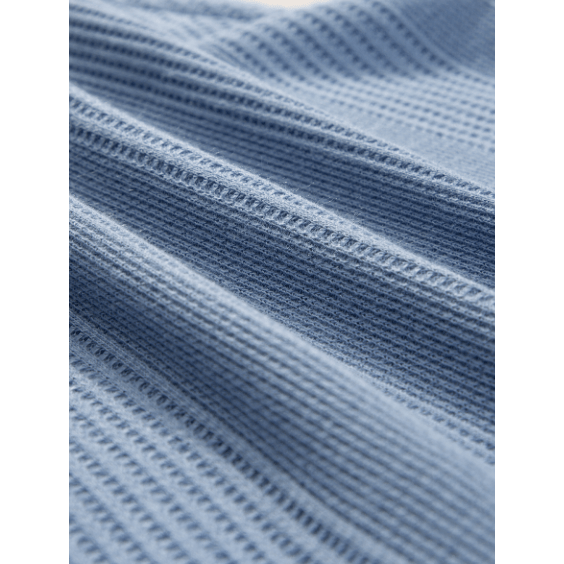Lia Blue Ribbed Ruffle Tank Top and Pants Set