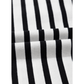 Noemi Black Stripe Contrast V Neck Collared Puff Sleeve T Shirt Mini Dress with Pockets