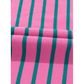 Daniella Pink Stripe Collared V Neck Puff Sleeve Shift PLUS SIZE T Shirt Dress with Pockets